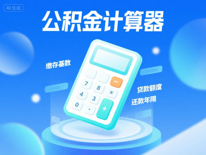 公积金贷款还款计算功能